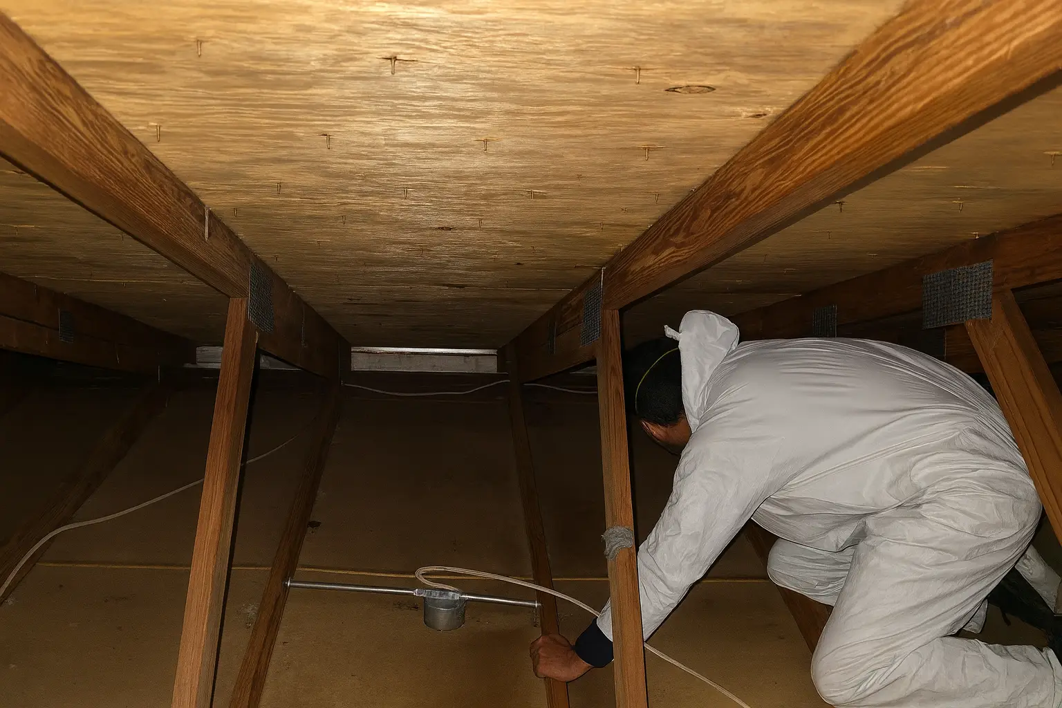 Newly installed blown-in attic insulation completed by an insulation contractor in Baltimore MD, covering the attic floor for improved energy efficiency.